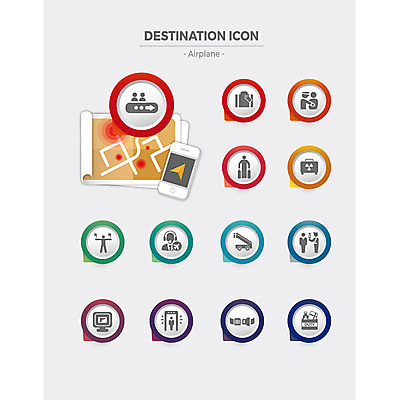 아이콘 지도 비행기 사람없음 스마트폰 세트 캐리어 행선지 플랫아이콘 위치 기장 안전벨트 면세점 검색대 2D아이콘 AI파일 항공교통 대중교통 안전 핸드폰 스마트기기 상점 여행가방 공항 승무원 파일형식 벡터