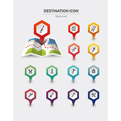 아이콘 지도 사람없음 세트 연필 행선지 공구 나사 드라이버 망치 삽 플랫아이콘 위치 펜치 가위질 대빗자루 2D아이콘 AI파일 학용품 가위_도구 필기구 도구 빗자루 파일형식 벡터