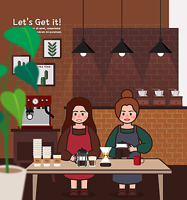 여자 일러스트 전등 사람 앉기 상반신 성인 두명 책 독서 카페 직장인 읽기 책상 문화생활 클래스 워라밸 국내일러스트 AI파일 직업 라이프스타일 가구 모션 조명 상점 신조어 파일형식 벡터