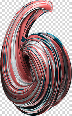 편집이미지 사람없음 컬러풀 숫자 3D소스 3D 6 입체 디지털합성 기하학 PNG 편집소스 문자 컬러 무늬 파일형식