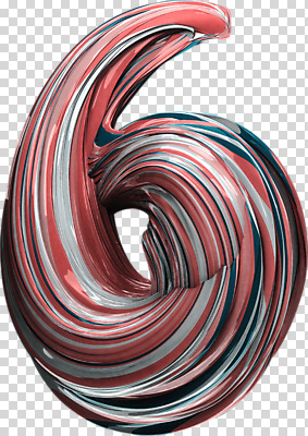 편집이미지 사람없음 컬러풀 숫자 3D소스 3D 6 입체 디지털합성 기하학 PNG 편집소스 문자 컬러 무늬 파일형식