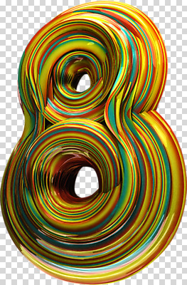 편집이미지 사람없음 컬러풀 숫자 3D소스 3D 8 입체 디지털합성 기하학 PNG 편집소스 문자 컬러 무늬 파일형식