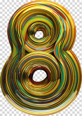 편집이미지 사람없음 컬러풀 숫자 3D소스 3D 8 입체 디지털합성 기하학 PNG 편집소스 문자 컬러 무늬 파일형식