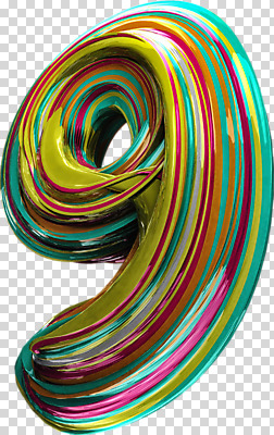 편집이미지 사람없음 컬러풀 숫자 3D소스 3D 9 입체 디지털합성 기하학 PNG 편집소스 문자 컬러 무늬 파일형식