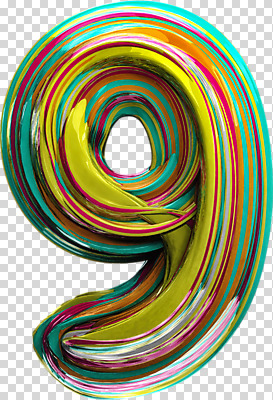 편집이미지 사람없음 컬러풀 숫자 3D소스 3D 9 입체 디지털합성 기하학 PNG 편집소스 문자 컬러 무늬 파일형식