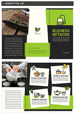 템플릿 표지디자인 손 표지 ZIP 내지 리플렛 3단접지 팜플렛 신체부위 차 찻잔 찻주전자 녹차 녹차잎 녹차티백 인디자인 INDD 이미지템플릿 음료 주전자 잔 사람 차_음료 찻잎 티백 파일형식