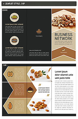 템플릿 표지디자인 표지 ZIP 내지 리플렛 단풍 3단접지 팜플렛 사람없음 견과류 밤 땅콩 호두 아몬드 호두파이 인디자인 INDD 이미지템플릿 잎 파이_빵 파일형식