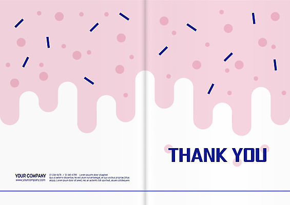 템플릿 곡선 카드템플릿 아이스크림 사람없음 감사 토핑 이미지템플릿 AI파일 카드프레임 감정 선 디저트 카드_감사 프레임 파일형식 벡터