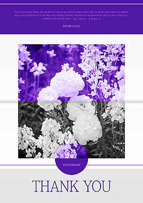 도형 템플릿 꽃 카드템플릿 사람없음 보라색 원형 감사 이미지템플릿 AI파일 카드프레임 식물 감정 컬러 카드_감사 프레임 파일형식 벡터