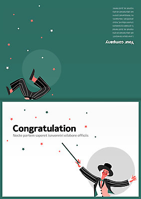 템플릿 남자 카드템플릿 한명 상반신 성인 사람없음 하반신 마술사 축하 축하카드 이미지템플릿 AI파일 카드프레임 1 컨셉 카드_감사 프레임 사람 마술 파일형식 벡터