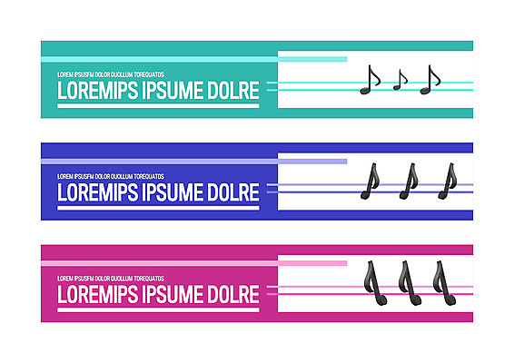 템플릿 배너 배너템플릿 가로배너 선 음표 사각프레임 사람없음 현수막 배너세트 AI파일 기호 음악 프레임 가로 세트 사각형 파일형식 벡터