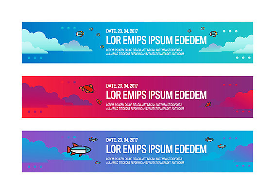 구름 템플릿 배너 배너템플릿 가로배너 하늘 사각프레임 어류 사람없음 현수막 비행 배너세트 AI파일 자연요소 프레임 가로 세트 사각형 수중동물 파일형식 벡터