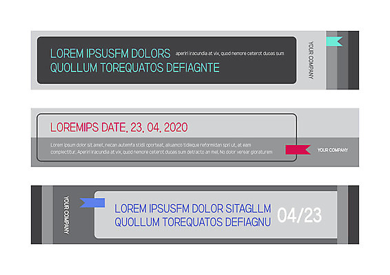 템플릿 배너 배너템플릿 가로배너 사각프레임 사람없음 라벨 회색 현수막 배너세트 AI파일 컬러 프레임 가로 세트 사각형 파일형식 벡터