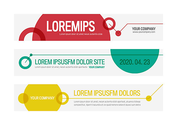 템플릿 배너 배너템플릿 가로배너 사각프레임 사람없음 빨간색 초록색 노란색 현수막 원형 배너세트 AI파일 도형 컬러 프레임 가로 세트 사각형 파일형식 벡터