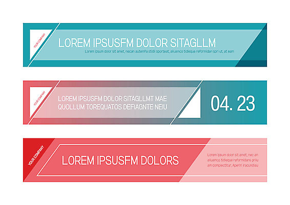 템플릿 배너 배너템플릿 가로배너 사각프레임 사람없음 빨간색 파란색 현수막 그라데이션 배너세트 AI파일 컬러 프레임 가로 세트 사각형 파일형식 벡터
