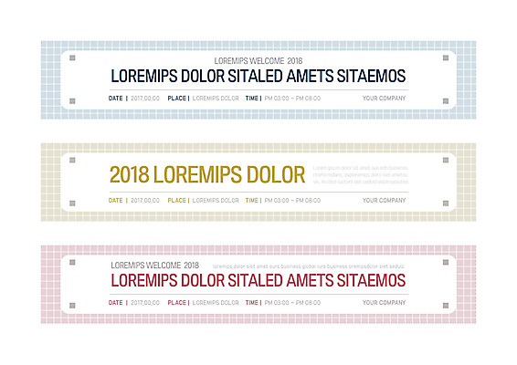 템플릿 배너 배너템플릿 가로배너 사각프레임 사람없음 현수막 체크무늬 격자 2018년 배너세트 AI파일 무늬 프레임 가로 세트 사각형 연도 파일형식 벡터