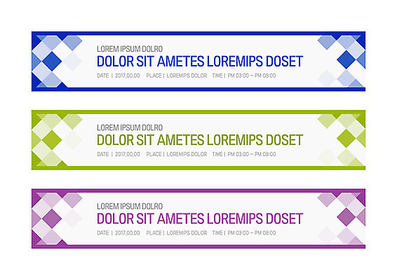 템플릿 배너 배너템플릿 가로배너 패턴 사각프레임 사람없음 사각형 현수막 배너세트 AI파일 도형 무늬 프레임 가로 세트 파일형식 벡터