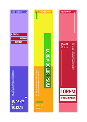 템플릿 배너 배너템플릿 세로배너 사각프레임 사람없음 빨간색 파란색 노란색 사각형 주황색 현수막 배너세트 AI파일 도형 컬러 프레임 세로 세트 파일형식 벡터