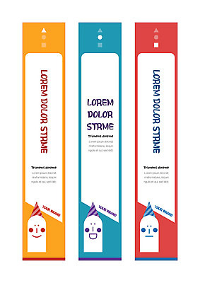 도형 템플릿 배너 배너템플릿 세로배너 사각프레임 미소 사람없음 빨간색 사각형 주황색 현수막 얼굴모양 배너세트 AI파일 모양 얼굴 컬러 프레임 표정 세로 세트 파일형식 벡터