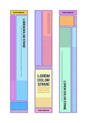 템플릿 배너 배너템플릿 세로배너 무늬 패턴 사각프레임 사람없음 컬러풀 사각형 물방울무늬 현수막 배너세트 AI파일 도형 컬러 프레임 세로 세트 파일형식 벡터