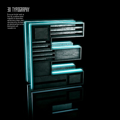 PSD 편집이미지 문자 알파벳 영어 타이포그라피 사람없음 반사 3D소스 3D E 입체 디지털합성 네온 편집3D 파일형식