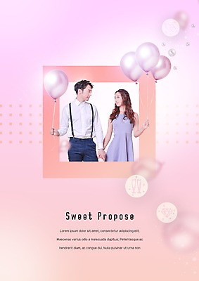 PSD 편집이미지 커플 여자 남자 액자 결혼 프로포즈 사랑 상반신 20대 두명 옆모습 마주보기 손잡기 한국인 보석 풍선 성인만 이미지편집 감정 뷰포인트 관계 모션 사람 동양인 이벤트 청년 광석 파일형식