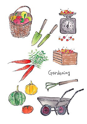 PSD 토마토 채소 과일 일러스트 호박 양파 저울 사람없음 바구니 정원 수레 당근 앵두 모종삽 오브젝트 괭이 국내일러스트 열매 뿌리채소 카트 삽 파일형식