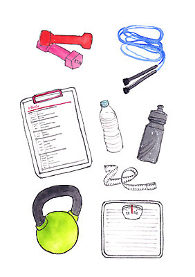 PSD 일러스트 줄자 사람없음 아령 물병 오브젝트 체중계 줄넘기 서류판 케틀벨 국내일러스트 자 운동 사무용품 물통 파일형식