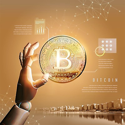 PSD 편집이미지 돈 그래프 빌딩 사람없음 금융 빛 강 동전 잡기 도시 로봇팔 가상화폐 이미지편집 모션 건물 경제 재산 로봇 파일형식