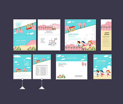 나무 구름 템플릿 배너템플릿 여자 남자 어린이 줄 주택 이벤트 세명 울타리 세트 봄 현수막 전단 엽서 초대장 약도 기차놀이 소봉투 행사세트 행사템플릿 AI파일 자연요소 식물 배너 계절 지도 놀이 편지봉투 카드_감사 사람 건물 담장 편지 홍보물 파일형식 벡터