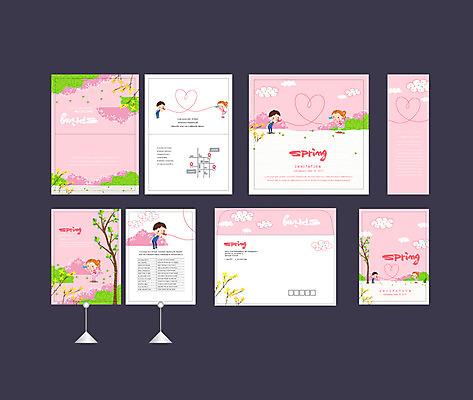 나무 구름 템플릿 배너템플릿 여자 남자 어린이 분홍색 꽃나무 이벤트 두명 세트 마주보기 봄 현수막 하트 개나리 전단 엽서 초대장 약도 손전화 소봉투 행사세트 행사템플릿 AI파일 자연요소 모양 식물 배너 계절 꽃 컬러 지도 모션 편지봉투 카드_감사 사람 손짓 편지 홍보물 파일형식 벡터