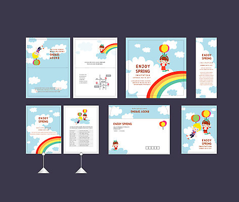 구름 템플릿 배너템플릿 여자 남자 어린이 무지개 하늘 이벤트 두명 세트 점프 봄 현수막 비행 즐거움 전단 엽서 초대장 풍선 약도 소봉투 행사세트 행사템플릿 AI파일 자연요소 배너 계절 감정 지도 모션 편지봉투 카드_감사 사람 편지 홍보물 파일형식 벡터