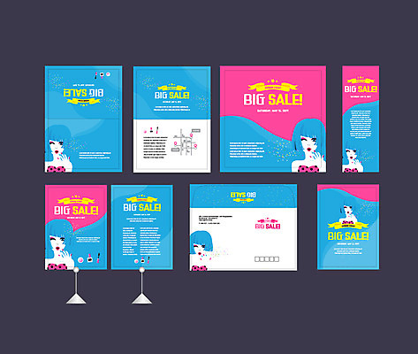 템플릿 배너템플릿 여자 윙크 한명 사람 이벤트 상반신 쇼핑 세트 화장품 현수막 전단 매니큐어 엽서 초대장 약도 빅세일 소봉투 행사세트 행사템플릿 AI파일 1 배너 지도 편지봉투 카드_감사 표정 뷰티 세일 편지 홍보물 파일형식 벡터