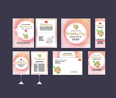 템플릿 배너템플릿 리본 꽃다발 결혼 이벤트 사람없음 빛 세트 현수막 원형 전단 청첩장 엽서 초대장 약도 소봉투 행사세트 행사템플릿 AI파일 도형 배너 꽃 지도 편지봉투 카드_감사 편지 홍보물 파일형식 벡터