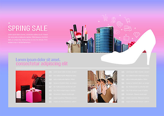 PSD 서양인 외국인 템플릿 표지디자인 북디자인 응시 출판디자인 여자 내지 구두 리플렛 북커버 빌딩 팜플렛 여러명 상반신 20대 성인 선물상자 쇼핑 선글라스 쇼핑백 세일 봄 화장품 립스틱 메이크업브러쉬 성인여자만 이미지템플릿 시선 계절 안경 다수 신발 가방 선물 사람 인종 청년 건물 상자 뷰티 붓 여자만 성인만 파일형식