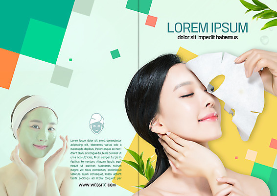 PSD 템플릿 표지디자인 북디자인 손 출판디자인 여자 표지 리플렛 잎 북커버 마스크 팜플렛 상반신 20대 성인 두명 신체부위 뷰티 눈감음 화장품 한국인 피부관리 팩 성인여자만 이미지템플릿 식물 모션 사람 동양인 청년 여자만 성인만 파일형식