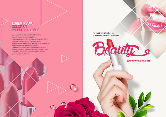 PSD 템플릿 표지디자인 북디자인 손 출판디자인 여자 표지 얼굴 리플렛 잎 북커버 한명 팜플렛 20대 성인 신체부위 뷰티 장미 한국인 립스틱 물방울 바르기 이미지템플릿 식물 1 꽃 모션 사람 동양인 청년 화장품 파일형식