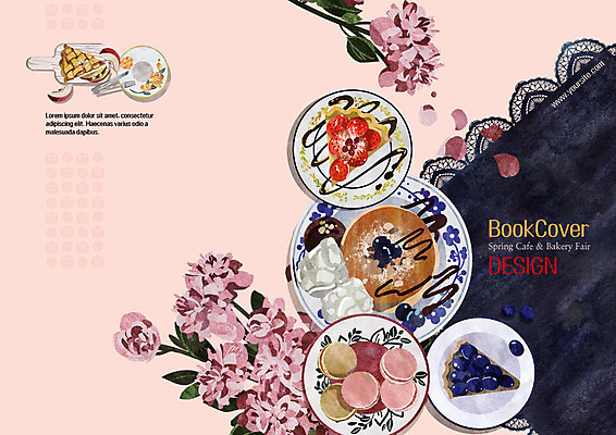 PSD 템플릿 접시 표지디자인 북디자인 출판디자인 표지 꽃 리플렛 포크 북커버 팜플렛 사람없음 식탁보 나이프 생크림 와플 마카롱 팬케이크 이미지템플릿 식물 식기 디저트 케이크 칼 크림 파일형식