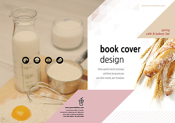 PSD 템플릿 표지디자인 북디자인 출판디자인 표지 리플렛 북커버 팜플렛 사람없음 빵집 우유 바게트 밀 밀가루 제빵 거품기 노른자 계량컵 이미지템플릿 빵 주방용품 유제품 곡류 컵 제과제빵 상점 계란 가루 계량 파일형식