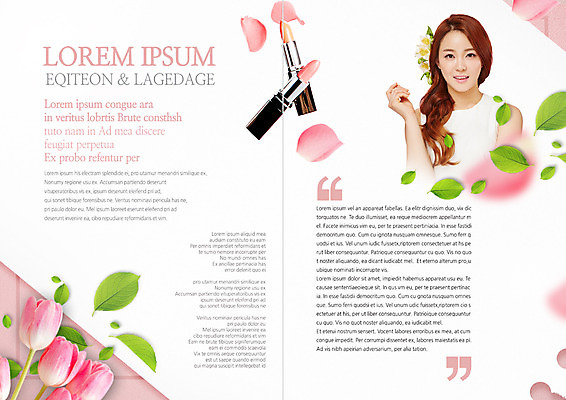 PSD 템플릿 긴머리 표지디자인 북디자인 출판디자인 여자 내지 리플렛 분홍색 북커버 날리기 나뭇잎 한명 미소 팜플렛 상반신 20대 성인 손들기 한국인 립스틱 튤립 따옴표 의료성형뷰티 스타일 성인여자한명만 이미지템플릿 1 헤어스타일 꽃 컬러 잎 모션 표정 사람 동양인 청년 화장품 여자한명만 성인여자만 파일형식