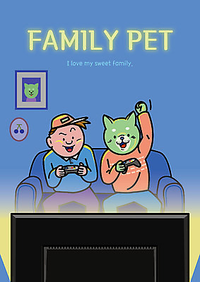 한마리 남자 일러스트 가족 함께함 의인화 한명 앉기 상반신 반려동물 소파 손들기 텔레비전 게임 가족라이프 강아지 게임기 즐거움 국내일러스트 AI파일 동물 1 라이프스타일 감정 컨셉 의자 관계 모션 놀이 사람 전자제품 개 파일형식 벡터