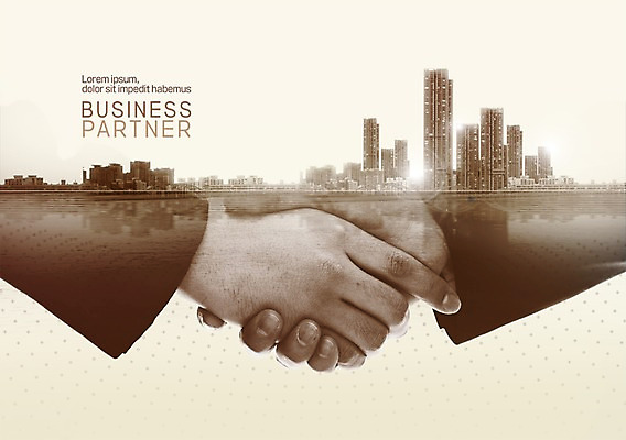 PSD 편집이미지 손 비즈니스 악수 한손 정장 근접촬영 빌딩 두명 신체부위 도시 동료 이미지편집 옷 뷰포인트 관계 사람 손짓 건물 파일형식