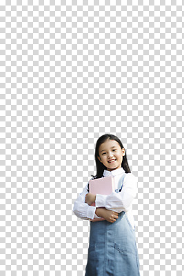 편집이미지 여자 어린이 한명 서기 웃음 들기 사람 소녀 상반신 앞모습 책 한국인 PNG 소녀한명만 편집소스 1 뷰포인트 모션 표정 동양인 여자한명만 소녀만 파일형식