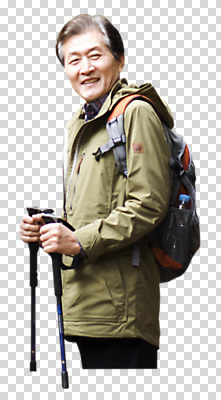 편집이미지 할아버지 노년 남자 여행 한명 서기 미소 사람 상반신 옆모습 등산 한국인 60대 등산복 PNG 노인남자한명만 편집소스 1 옷 뷰포인트 모션 표정 동양인 성인 트래킹 남자한명만 노인남자만 파일형식
