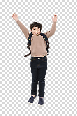 전신 편집이미지 어린이교육 남자 초등학생 어린이 팔벌리기 책가방 한명 사람 앞모습 점프 한국인 즐거움 PNG 소년한명만 편집소스 1 학생 교육 감정 뷰포인트 가방 모션 동양인 남자한명만 소년만 파일형식