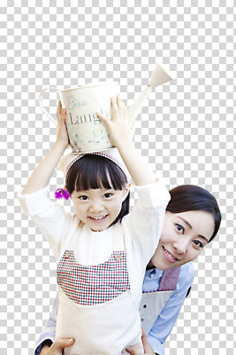 편집이미지 여자 딸 행복 어린이 가족 모녀 엄마 두건 웃음 들기 사람 앉기 상반신 성인 두명 30대 앞치마 유치원생 기쁨 물뿌리개 한국인 자녀 원예 PNG 여자만 편집소스 감정 관계 모션 표정 동양인 취미 장년 파일형식