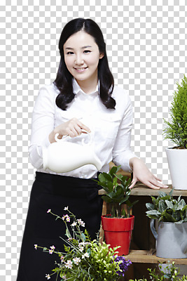 식물 편집이미지 여자 화분 화초 선반 한명 서기 미소 들기 사람 상반신 20대 앞모습 앞치마 한국인 물주기 원예 창업 PNG 성인여자한명만 편집소스 1 뷰포인트 가구 모션 표정 동양인 청년 취미 자영업 여자한명만 성인여자만 파일형식