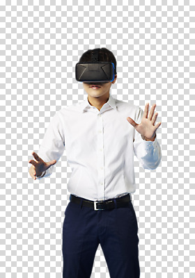 편집이미지 남자 비즈니스 모션 정보기술 한명 서기 사람 상반신 성인 30대 스마트기기 한국인 네트워크 스마트 PNG 가상현실 오큘러스 편집소스 VR기기 1 컨셉 기술 동양인 장년 전자제품 기계 파일형식