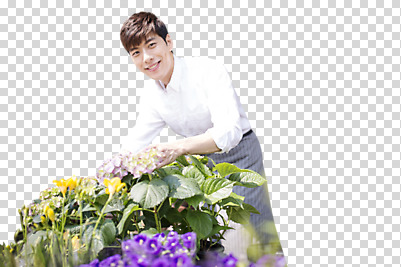 식물 편집이미지 남자 꽃 화분 한명 서기 사람 20대 성인 앞모습 한국인 취업준비생 아르바이트 PNG 성인남자한명만 편집소스 1 뷰포인트 모션 동양인 청년 구직 남자한명만 성인남자만 파일형식