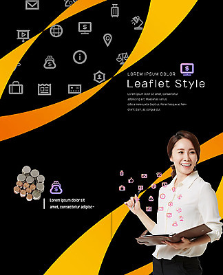 PSD 템플릿 표지디자인 북디자인 출판디자인 여자 표지 리플렛 2단접지 북커버 한명 팜플렛 상반신 성인 30대 달러 다이어리 동전 한국인 기록 비즈니스우먼 이미지템플릿 1 돈 비즈니스 사람 동양인 장년 사무용품 직장인 파일형식